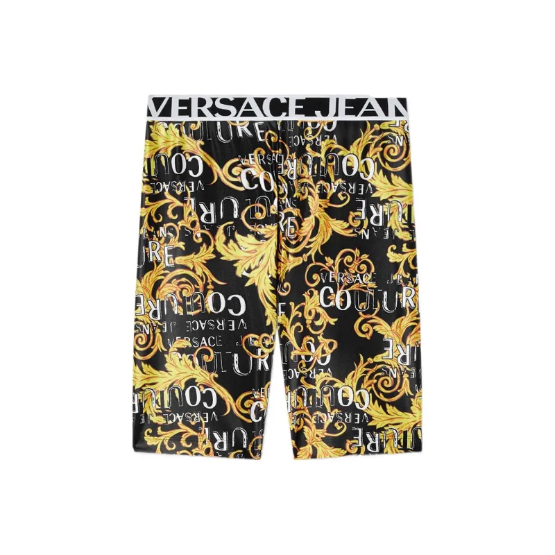VERSACE JEANS COUTURE Baroque-print Cycling Shorts-0