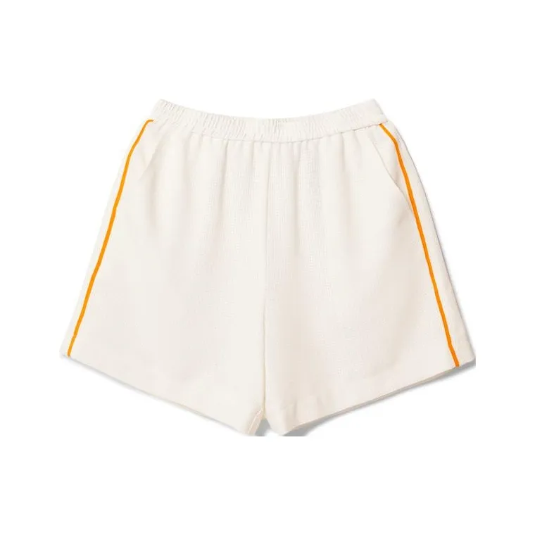 XII BASKET Casual Shorts Women's Raw White-0