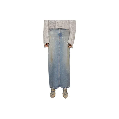 Acne Studios Logo Patch Denim Skirt