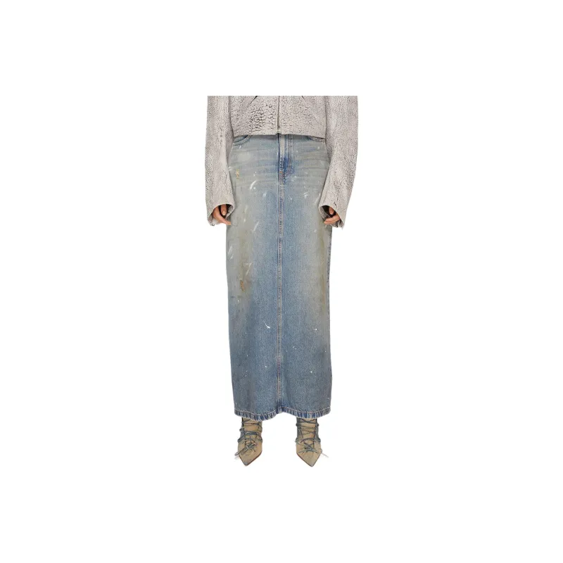 Acne Studios Denim Maxi Skirt-0