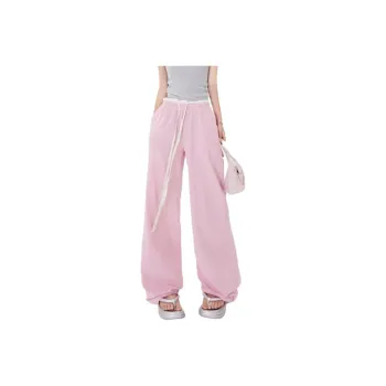 ZNZX Casual Pants Women's Rose Red