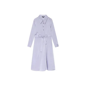 DKNY Long Sleeved Dress Women's Light Purple
