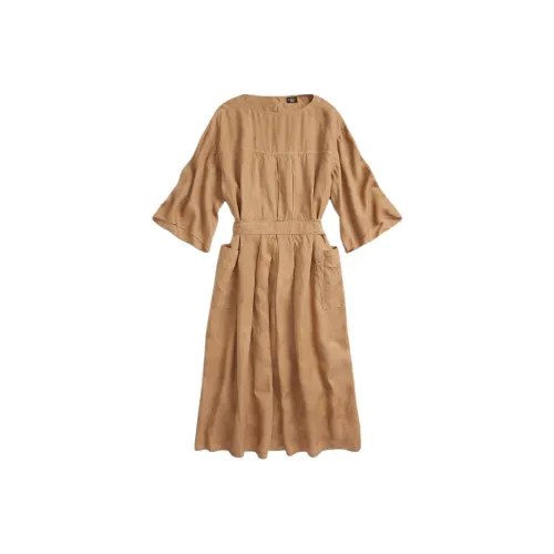 Polo Ralph Lauren SS24 Long-Sleeved Dresses Women's Natural Beige