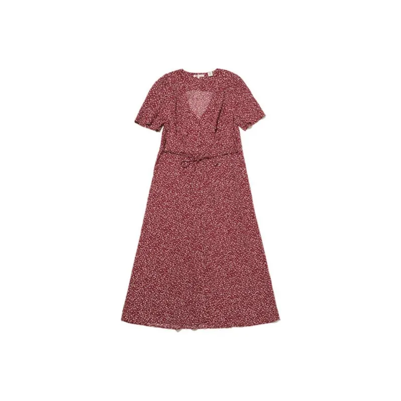 Levis Short-Sleeved Dresses Women's Red-0