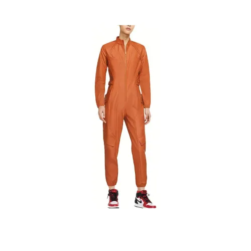 Jordan Court To Runway Casual Jumpsuit Brown