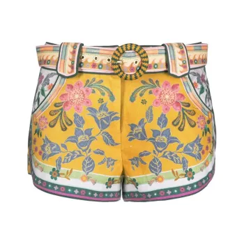 Zimmermann Casual Shorts Women's Earth Yellow