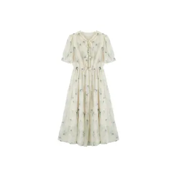 XIANGYING Short Sleeved Dress Women's