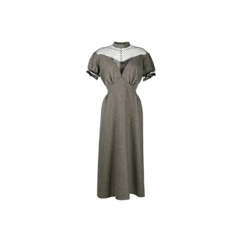 Maison Margiela Short Sleeved Dresses Women's Gray