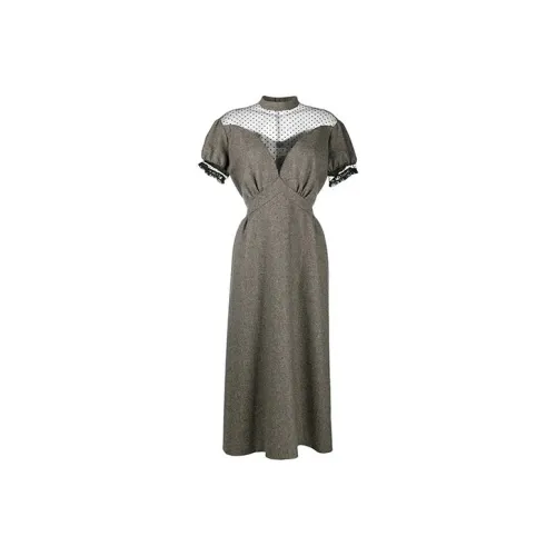 Maison Margiela Short Sleeved Dresses Women's Gray