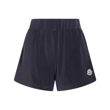 Moncler Logo patch Velour Shorts