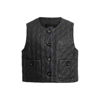 COACH SS25 Puffer Jacket Women's Black