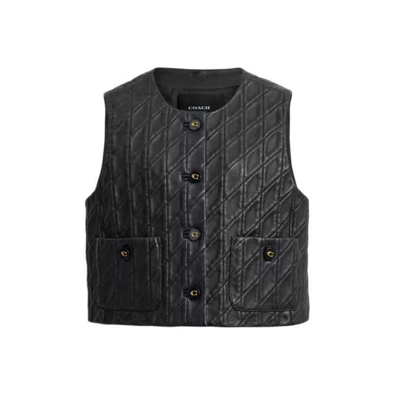 COACH SS25 Puffer Jacket Women's Black-0