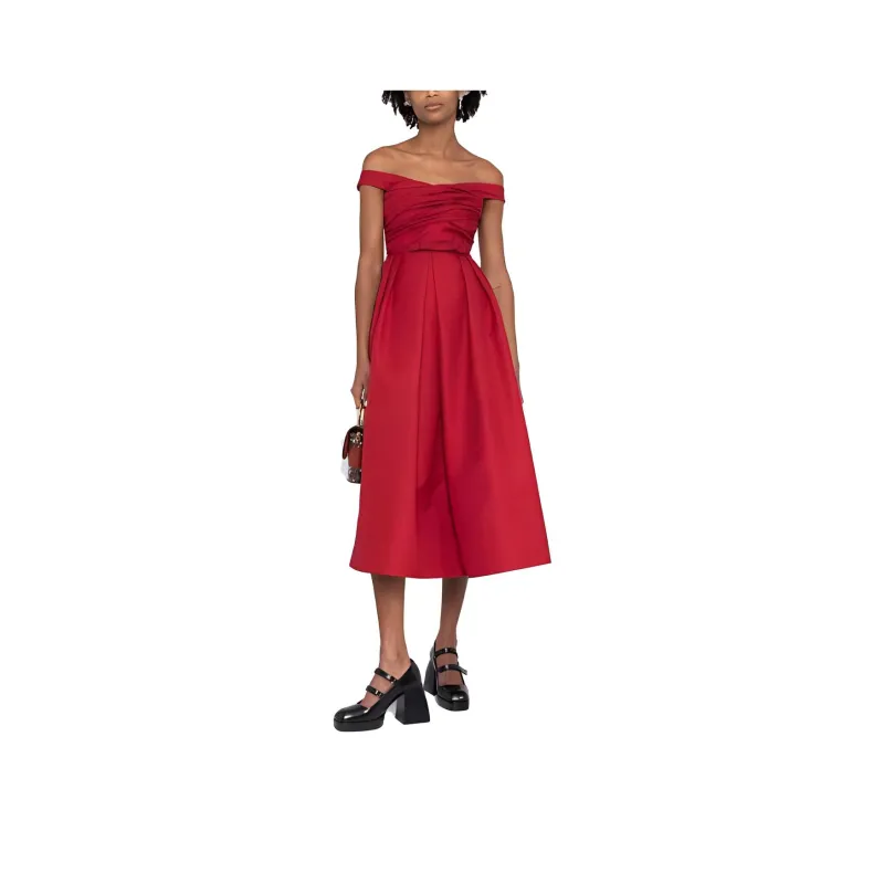 Self-portrait Sleeveless Dresses Women's Red-0