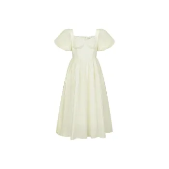 TAMMY TANGS Short Sleeved Dress Women's Apricot