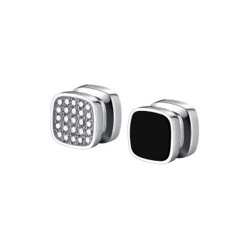 DAIRUO Zircon Clip On Earrings Men's