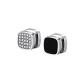 [Black]Asymmetrical Magnetic Clip-on Earrings