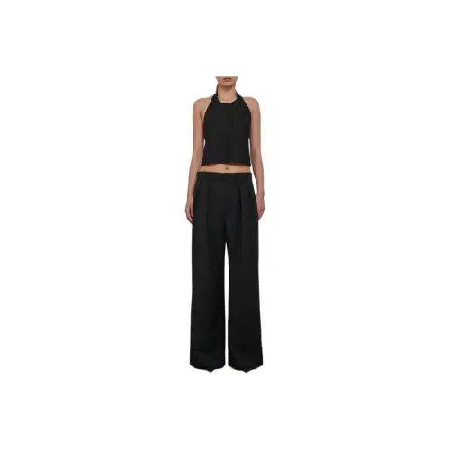 WARDROBE.NYC Low Rise Trouser Casual Pants Women's Black