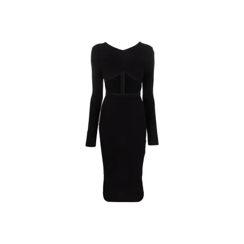 DSQUARED 2 Cut Out Round Neck Dress