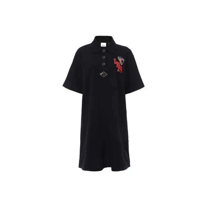 Burberry Short Sleeved Dresses Women's Black-0