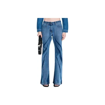 DION LEE SS24 DARTED BOOTCUT JEAN Jeans Women's AMERICAN BLUE/United States Blue