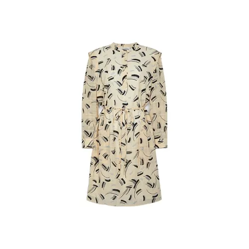 COACH Long Sleeved Dresses Women's Yellow