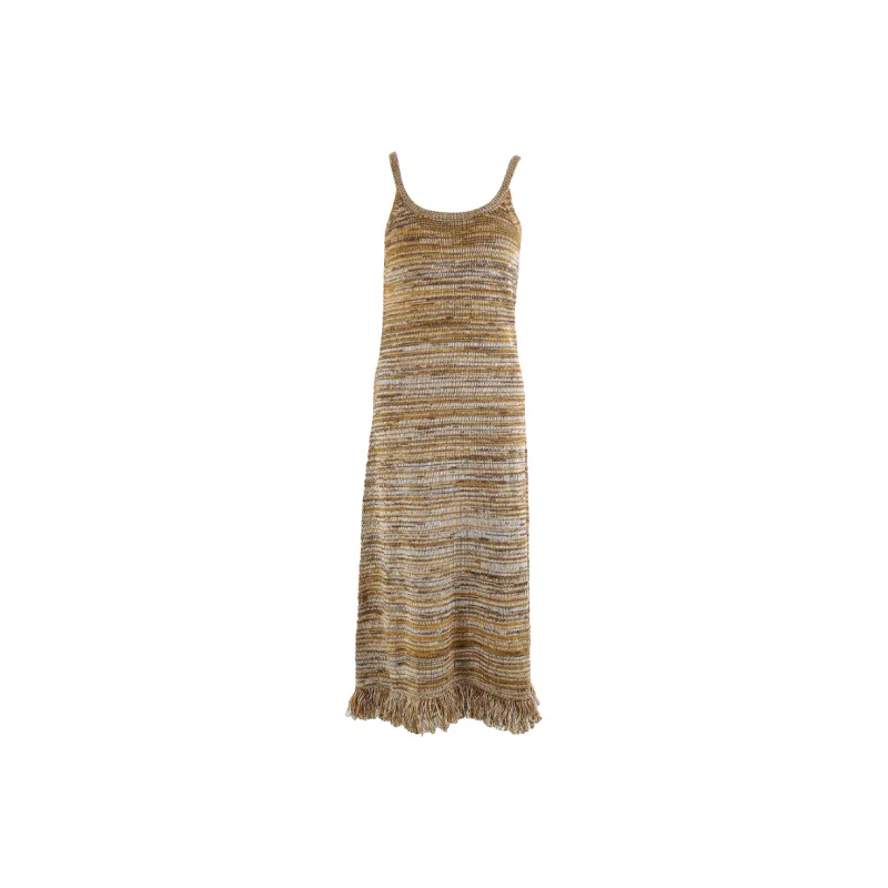 CLOUD SEASON Slip Dresses Women's Coffee-0