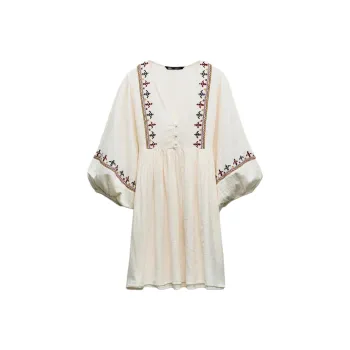 ZARA Long Sleeved Dresses Women's White
