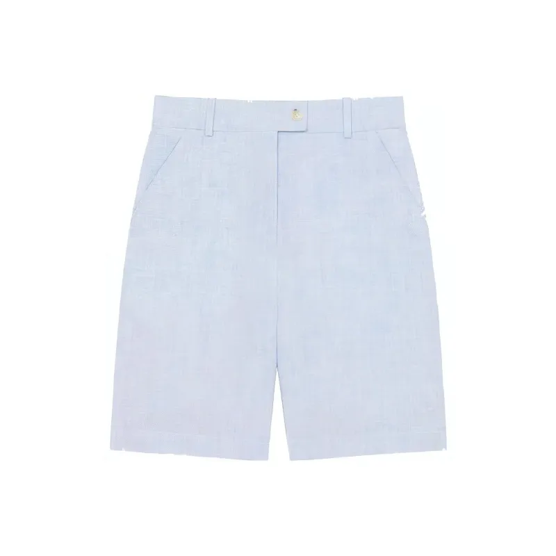 KENZO Tailored Linen Shorts-0