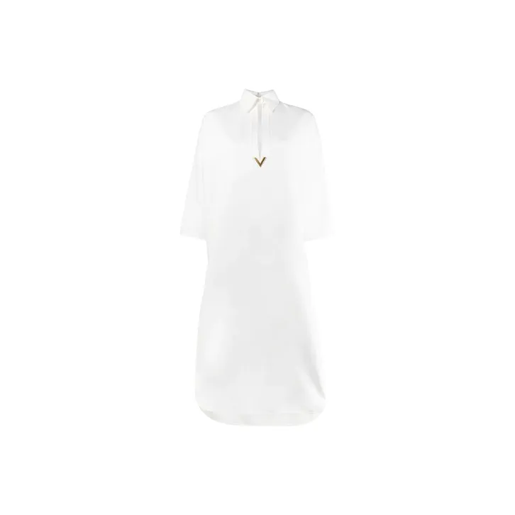 Valentino Short-Sleeved Dresses Women's White-0