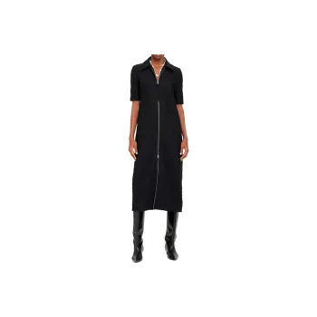 JIL SANDER Short Sleeved Dresses Women's Black
