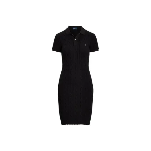 Polo Ralph Lauren Short-Sleeved Dresses Women's Black