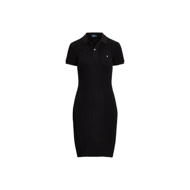 Polo Ralph Lauren SS23 Short Sleeved Dress Women's Black-0
