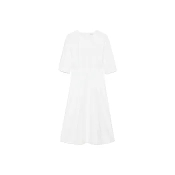 ARITZIA Babaton Brighton Poplin Dress Short-Sleeved Dresses Women's White/White