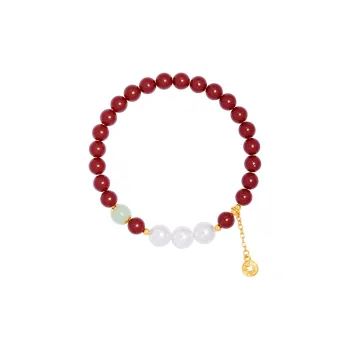 CHOW TAI KING Hetian Jade Bracelets White Jade/Pale Greenish White Jade Women's