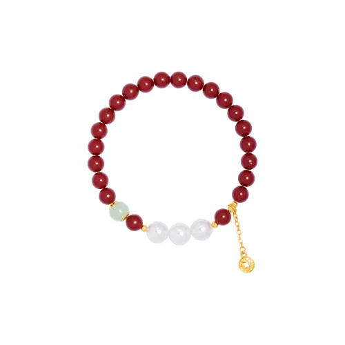 CHOW TAI KING Hetian Jade Bracelets White Jade/Pale Greenish White Jade Women's