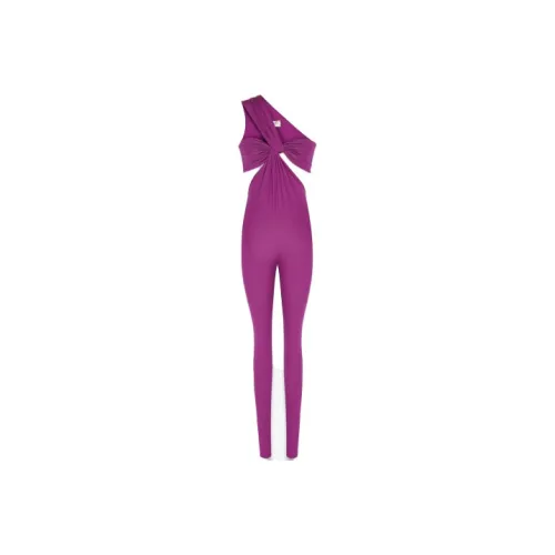 SAINT LAURENT One Shoulder Catsuit 'Grapes'