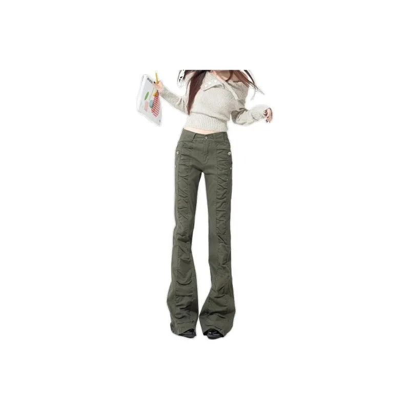 HELEH Jeans Women's Olive Green-0