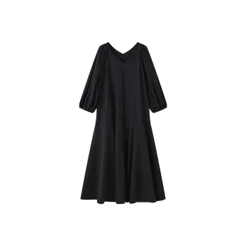 THE SEA LIFE Long Sleeved Dress Women's Black Mage