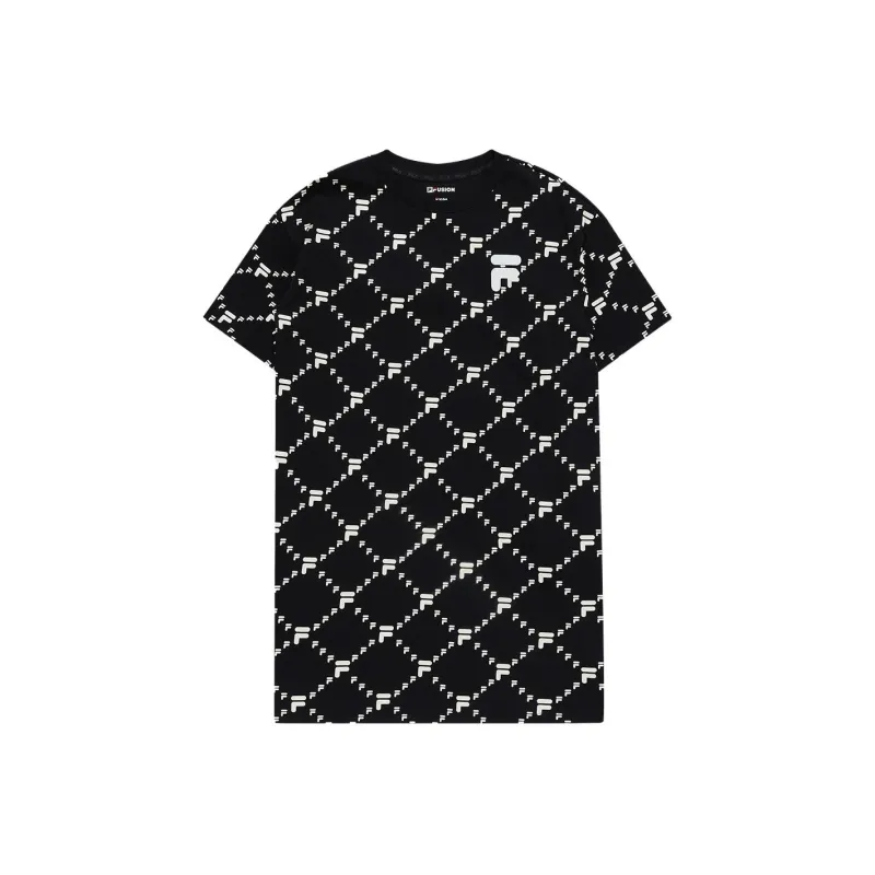 FILA Short Sleeved Dress Women's Black-0