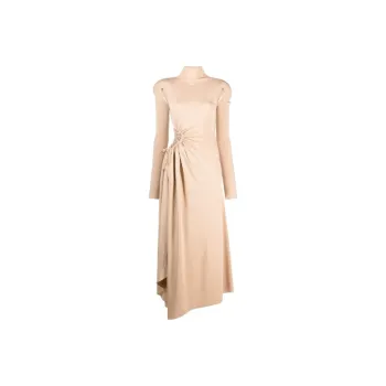 OFF-WHITE SS21 Long-Sleeved Dresses Women's Dusty Pink