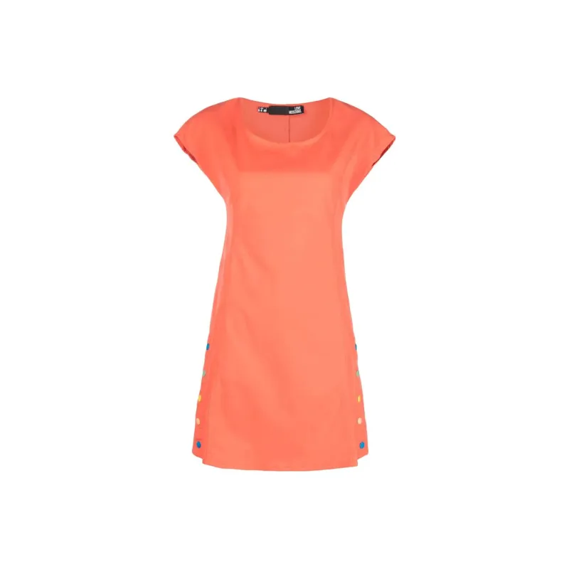 MOSCHINO Short-Sleeved Dresses Women's Orange-0