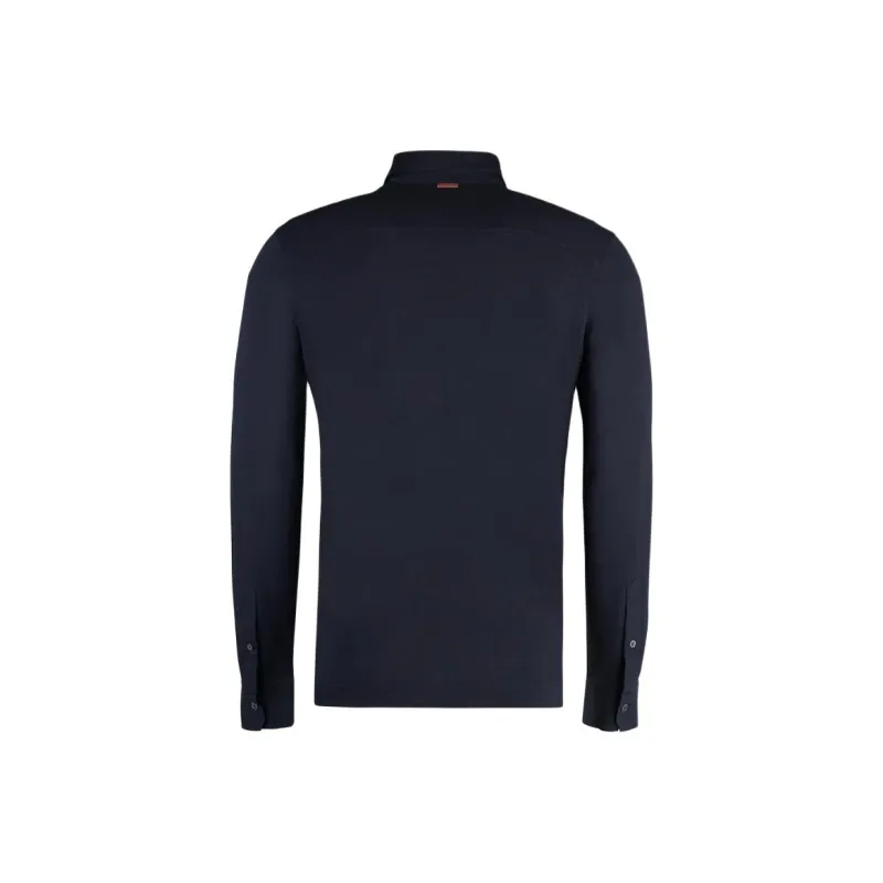 Zzegna Long Sleeved Polo Shirt-1
