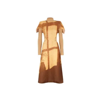 FENDI Long-Sleeved Dresses Women's Yellow