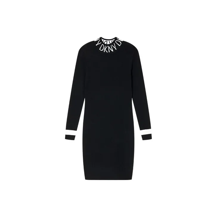 DKNY Long-Sleeved Dresses Women's Black-0