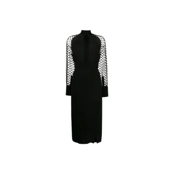 BALMAIN Long-Sleeved Dresses Women's Black