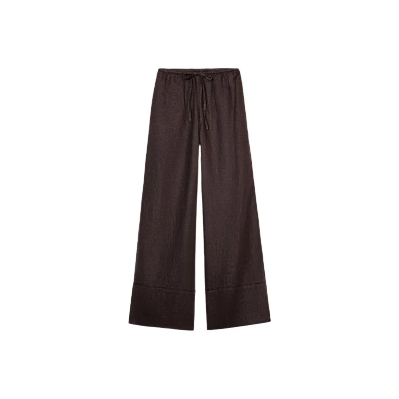 ZARA ZW Series Casual Pants Women's Brown-0