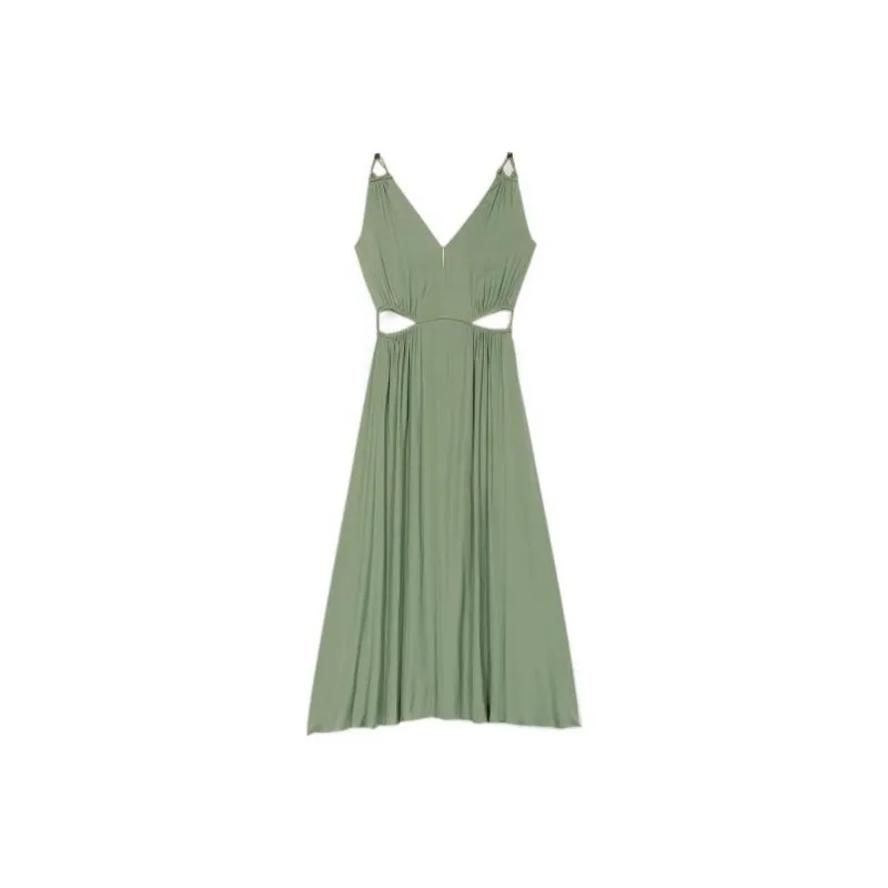 Maje Slip Dresses Women's Green-0