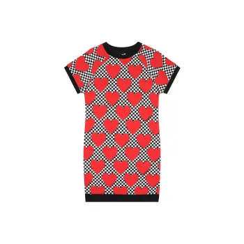 LOVE MOSCHINO Short Sleeved Dresses Women's Red