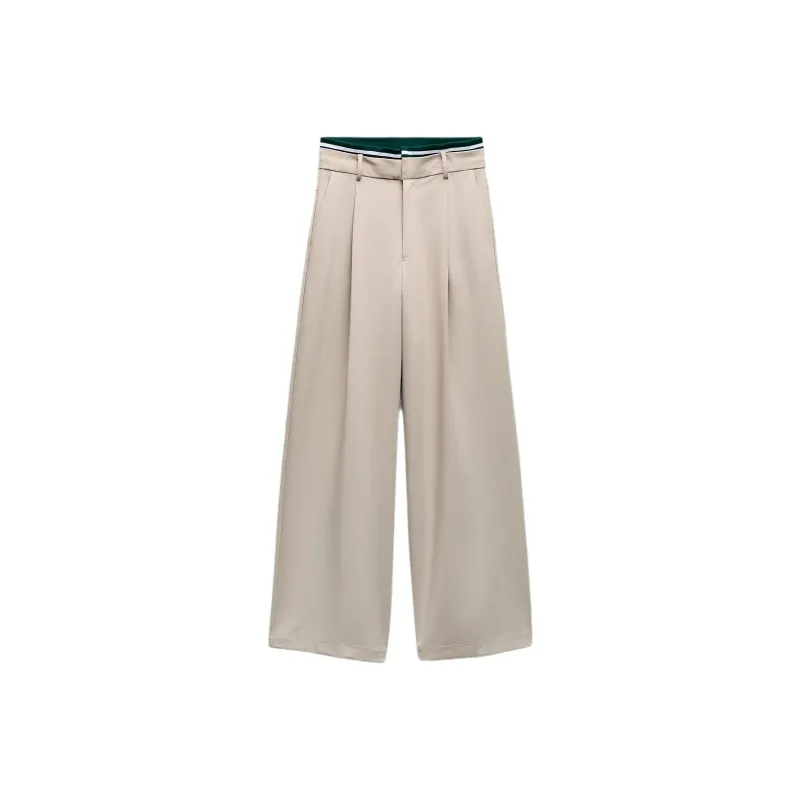 ZARA Casual Pants Women's Tan-0