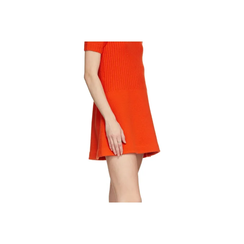 GUCCI Short Sleeved Dresses Women's Red-7